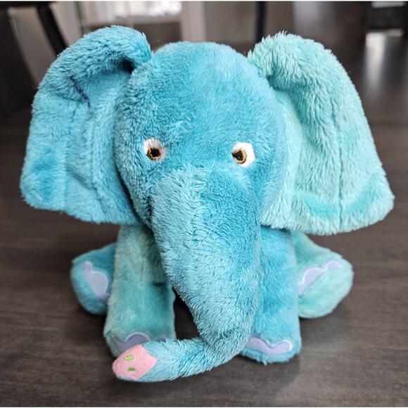 Eric Carle Teal Blue Gray Elephant Plush Stuffed Animal Toy Kohls Cares 8" - Picture 1 of 4
